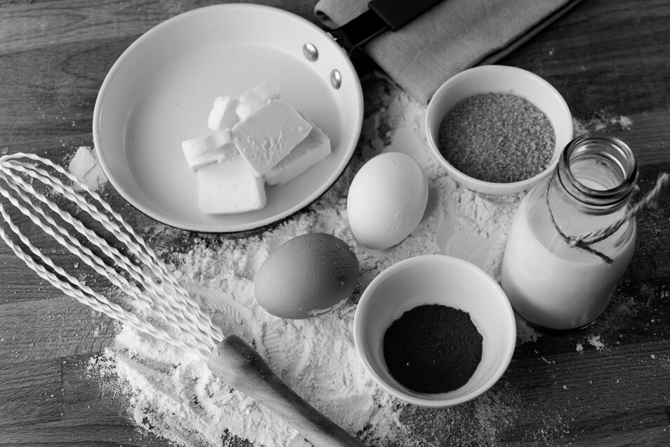 Top View Of Pastry Ingredients